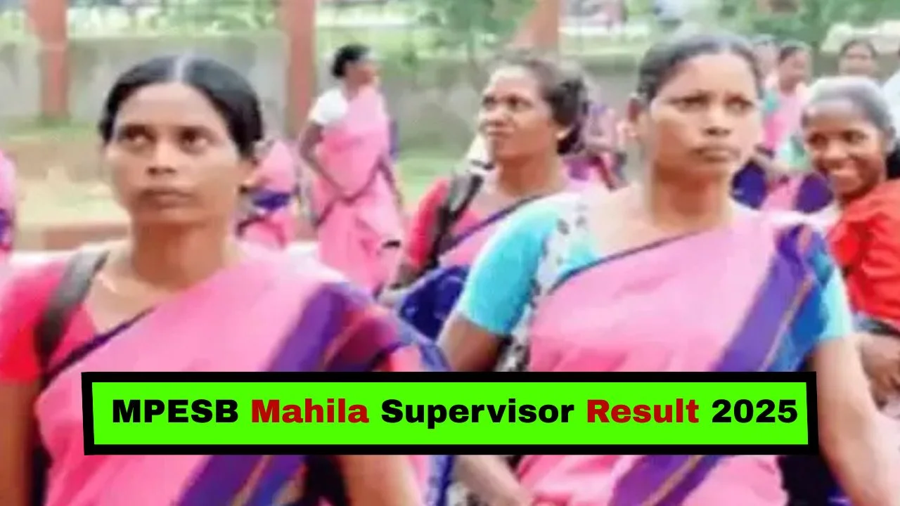MPESB Mahila Supervisor Result 2025